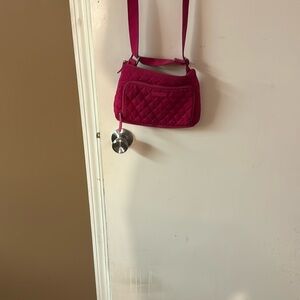 Hot pink Vera Bradley crossbody.